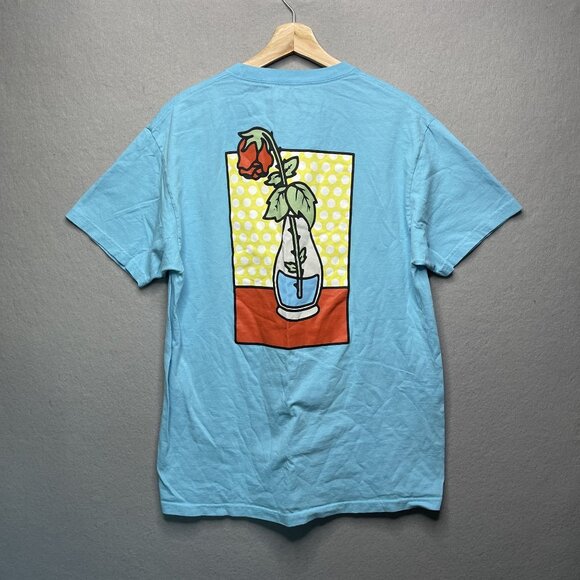 A-Lab Withered Rose Pacific Blue T-Shirt Men L - Picture 4 of 6